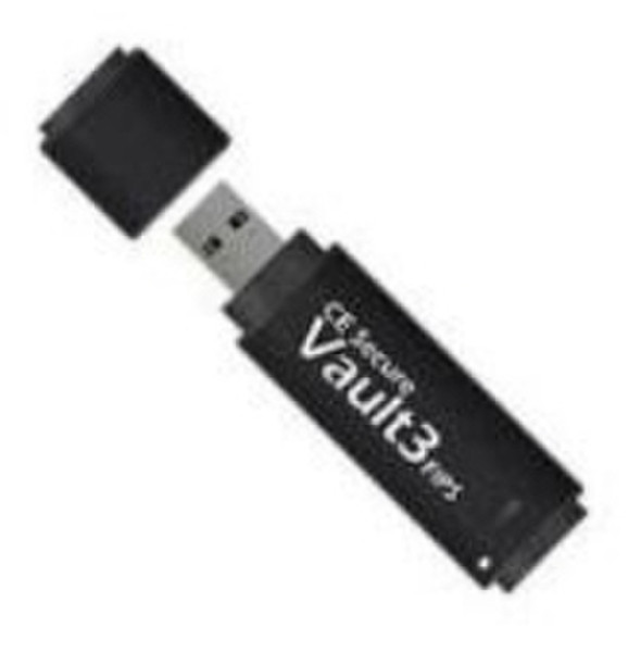 CMS Products 32GB CE Secure Vault3 FIPS 8GB USB 3.0 Schwarz USB-Stick