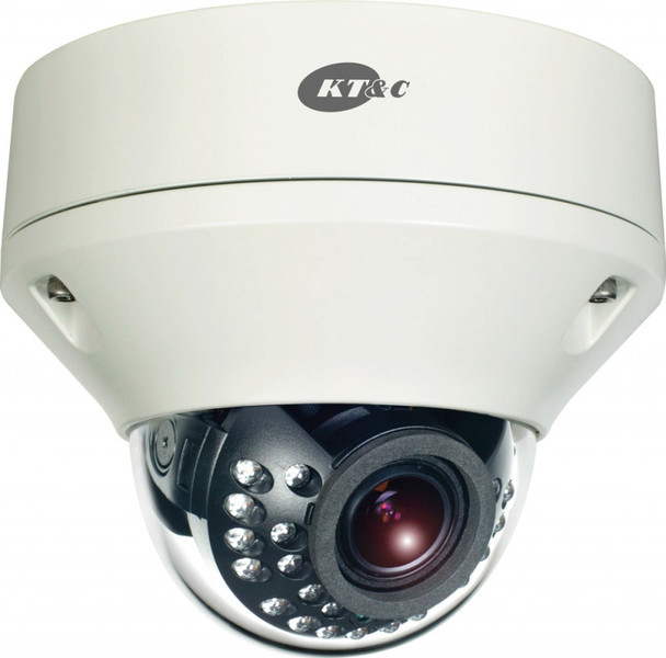 KT&C KNC-P2DR28V12IR IP Outdoor Dome White surveillance camera