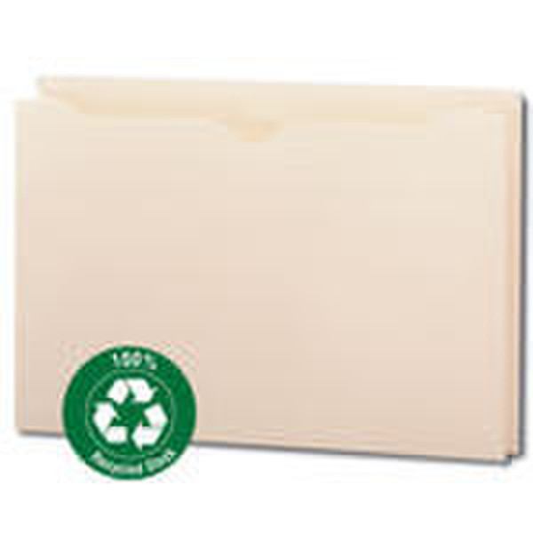 Smead 100% Recycled Top Tab File Jackets Cream folder