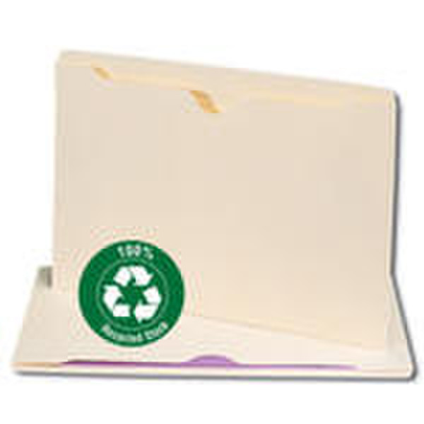 Smead 100% Recycled Top Tab File Jackets Cream folder