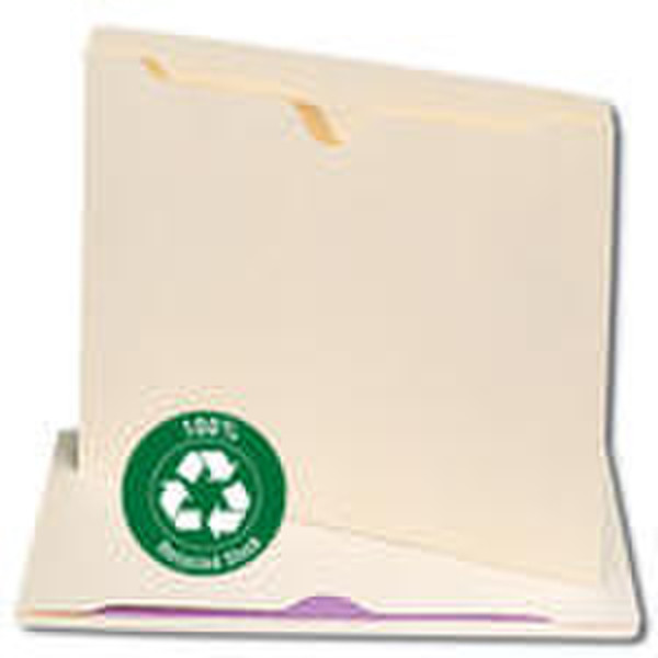 Smead 100% Recycled Top Tab File Jackets Sand folder