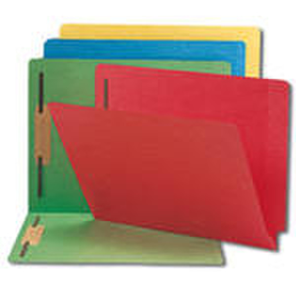 Smead Colored Fastener Folders, Shelf-Master Reinforced Tab folder