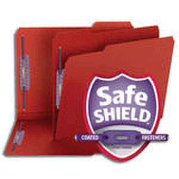 Smead Fastener Folders 1/3-Cut Tab Letter red Red folder