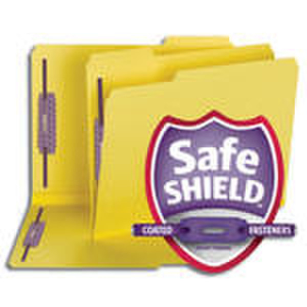 Smead Fastener Folders 1/3-Cut Tab Letter yellow Yellow folder