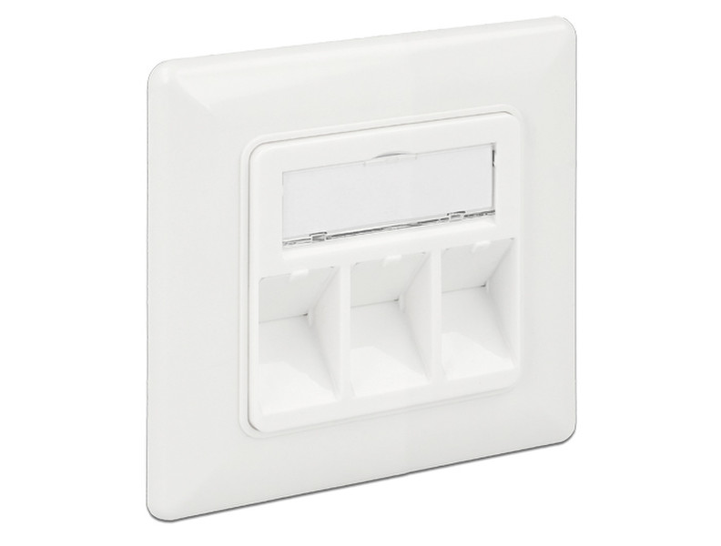 DeLOCK 86194 RJ-45 Silver,White socket-outlet