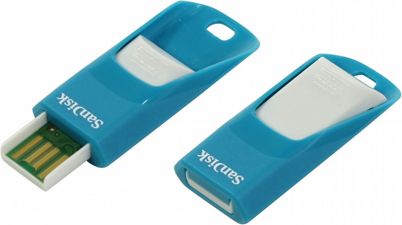 Sandisk Cruzer Edge USB Flash Drive Blue 8GB memory card
