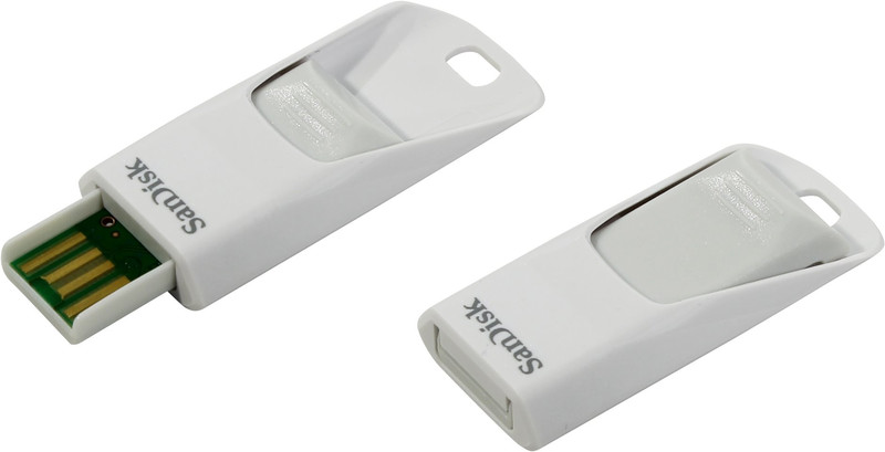 Sandisk Cruzer Edge USB Flash Drive White 8GB memory card