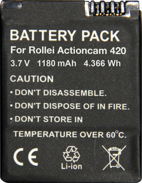 Rollei 20127 Lithium-Ion 1180mAh 3.7V rechargeable battery