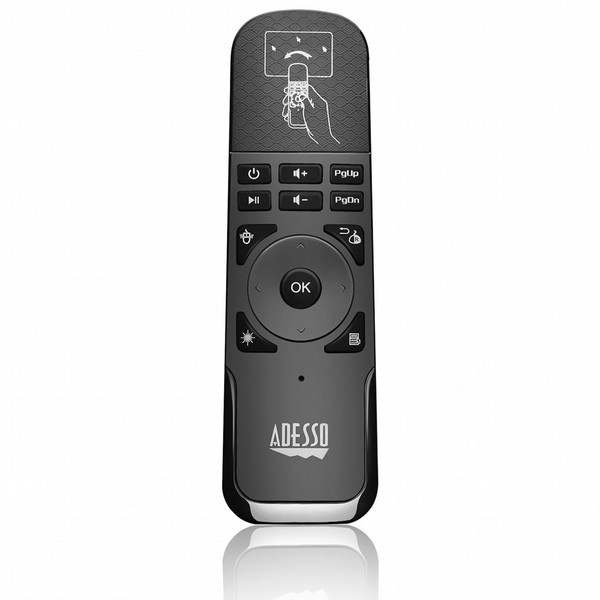 Adesso SlimTouch 4010 Press buttons Black remote control