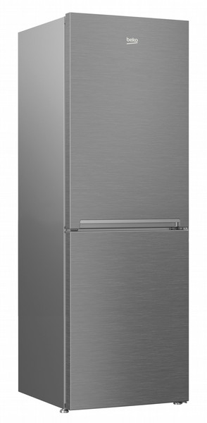 Beko RCSA340K30X freestanding 209L 113L A++ Chrome fridge-freezer