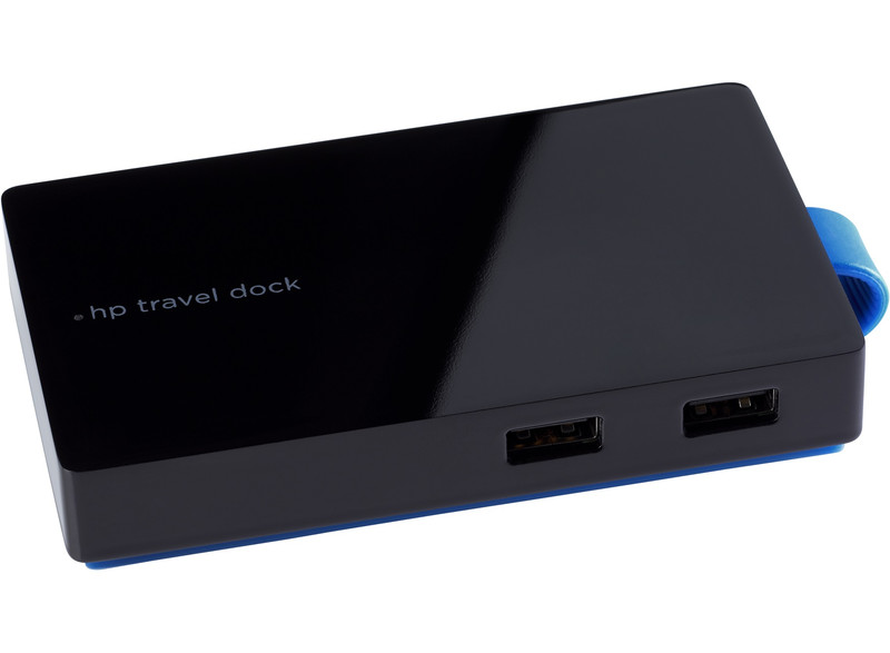 HP USB-A Travel Dock for All notebook USB 3.0 (3.1 Gen 1) Type-A Black notebook dock/port replicator