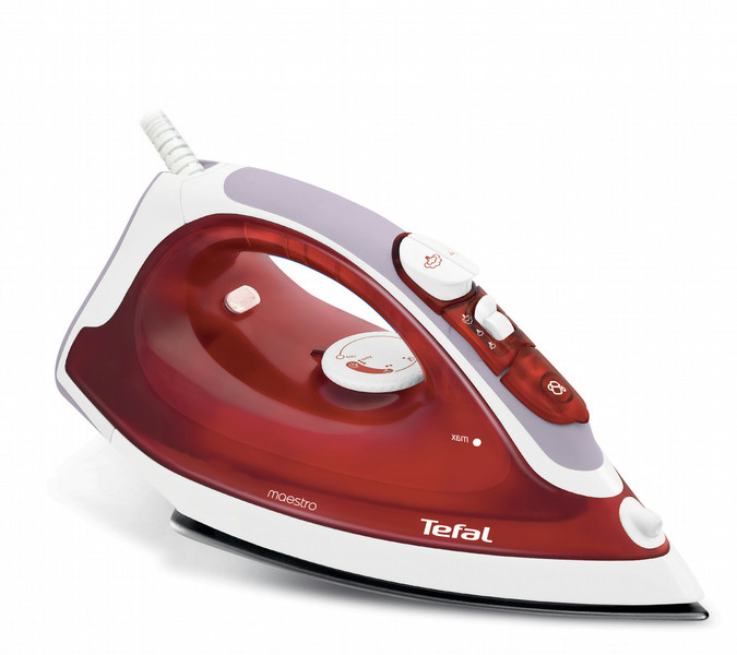 Tefal Maestro Dry & Steam iron Teflon soleplate 2100W Red