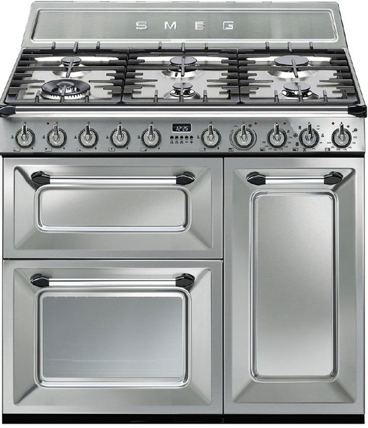 Smeg TR93XD Freestanding Gas hob A Stainless steel cooker