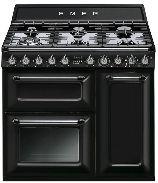 Smeg TR93BLD Freistehend Gas hob A Schwarz Küchenherd