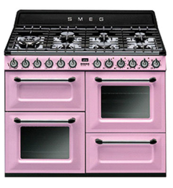 Smeg TR4110ROD Freistehend Gas hob A Pink Küchenherd