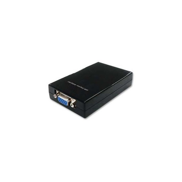 Unirise USBVGA-ADPT USB 2.0 SVGA Schwarz Kabelschnittstellen-/adapter