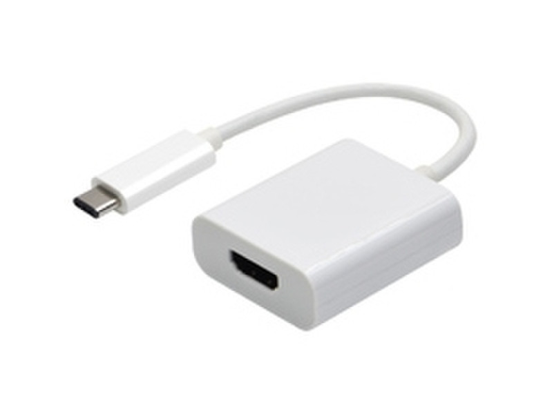 eSTUFF ES84116-0.15M-WHITE USB C HDMI White