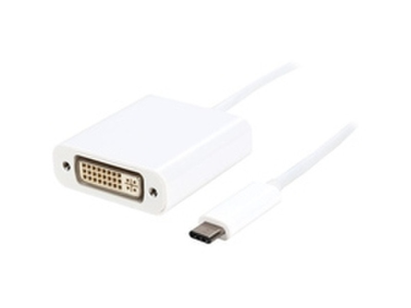 eSTUFF 0.15m USB C/DVI-D USB C DVI-D Белый