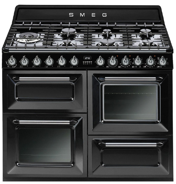 Smeg TR4110BLD1 Freestanding Gas hob A Black cooker