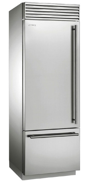 Smeg RF376LSIX freestanding 327L 85L A+ Stainless steel fridge-freezer