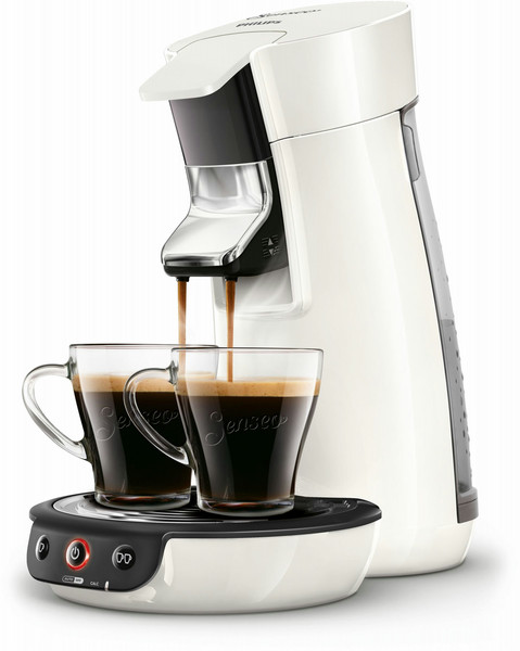 Senseo Viva Café HD7829/01 freestanding Fully-auto Pod coffee machine 0.9L 6cups White coffee maker