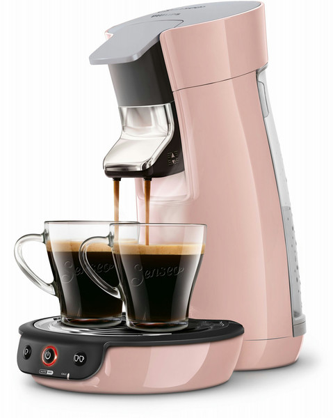 Senseo Viva Café HD7829/31 freestanding Fully-auto Pod coffee machine 0.9L 6cups Pink coffee maker