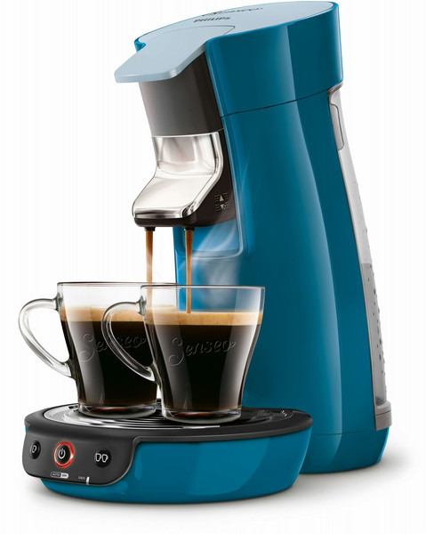 Senseo Viva Café HD7829/71 freestanding Fully-auto Pod coffee machine 0.9L 6cups Blue coffee maker