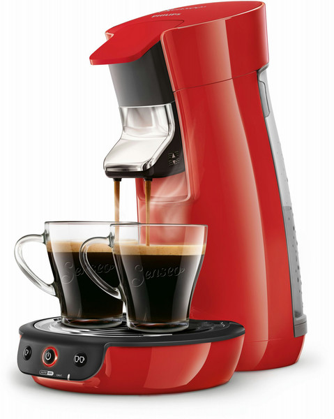 Senseo Viva Café HD7829/81 freestanding Fully-auto Pod coffee machine 0.9L 6cups Red coffee maker