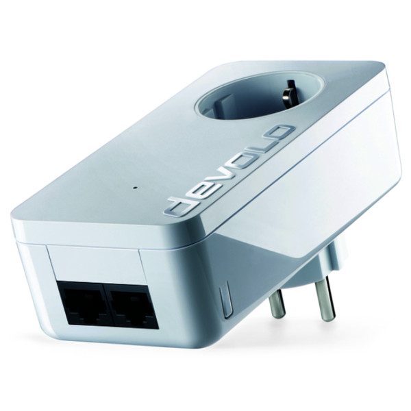 Schwaiger AV550E 500Mbit/s Eingebauter Ethernet-Anschluss WLAN Weiß 1Stück(e) PowerLine Netzwerkadapter