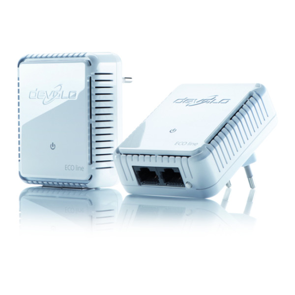 Schwaiger AV500M 500Mbit/s Eingebauter Ethernet-Anschluss Weiß 2Stück(e) PowerLine Netzwerkadapter