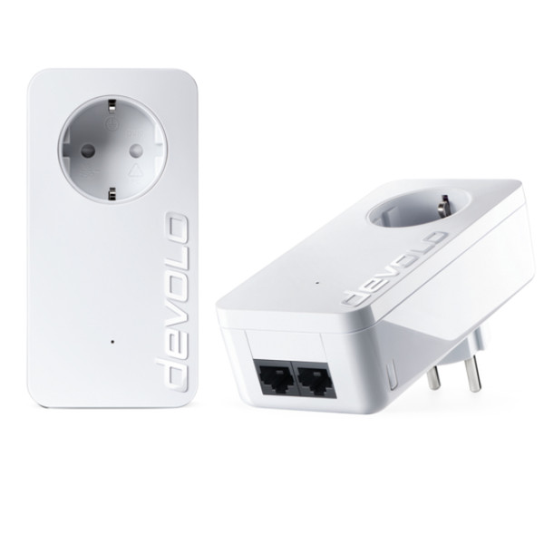 Schwaiger AV550 500Мбит/с Wi-Fi Белый 2шт PowerLine network adapter
