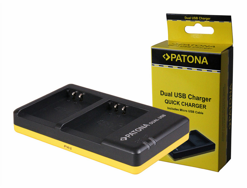 PATONA 1946 Indoor battery charger Black,Yellow battery charger