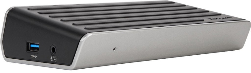 Targus DOCK130USZ USB 3.0 (3.1 Gen 1) Type-A Черный, Cеребряный док-станция для ноутбука