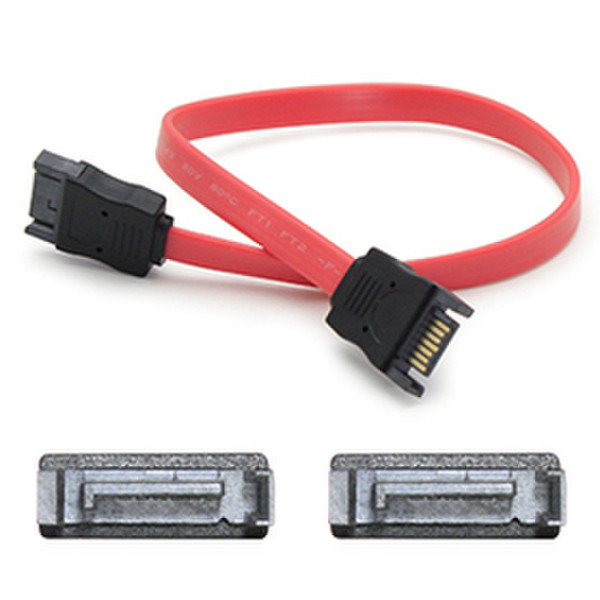 Add-On Computer Peripherals (ACP) SATAFLEX18B 0.46м SATA SATA Черный, Красный кабель SATA