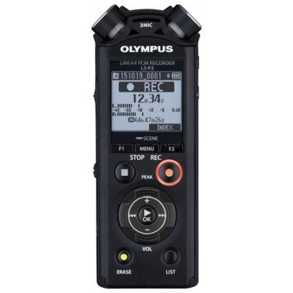 Olympus LS-P2 Internal memory & flash card Черный диктофон