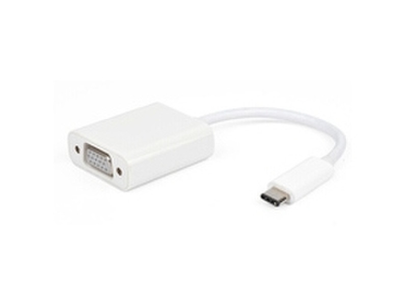 eSTUFF ES84118-0.15M-WHITE USB C VGA White