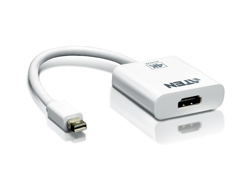 Aten Mini DisplayPort/HDMI Mini DisplayPort Male HDMI White