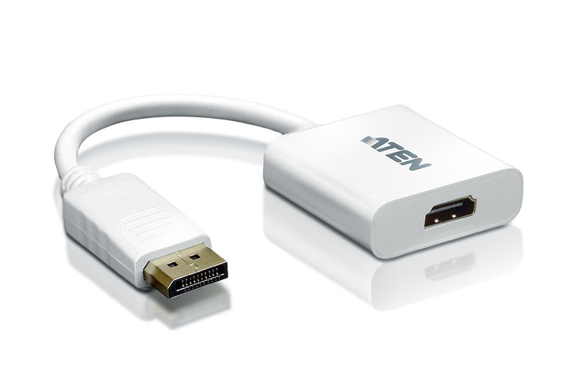 Aten DisplayPort/HDMI DisplayPort Male Weiß