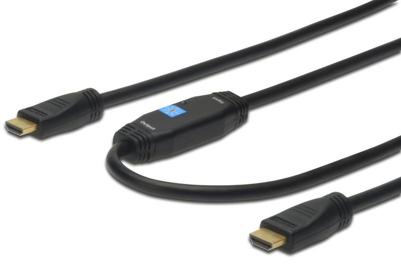 Digitus 10m, 2xHDMI 10м HDMI HDMI Черный HDMI кабель