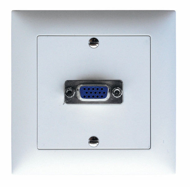 Contrik UP-ED/VGA White switch plate/outlet cover