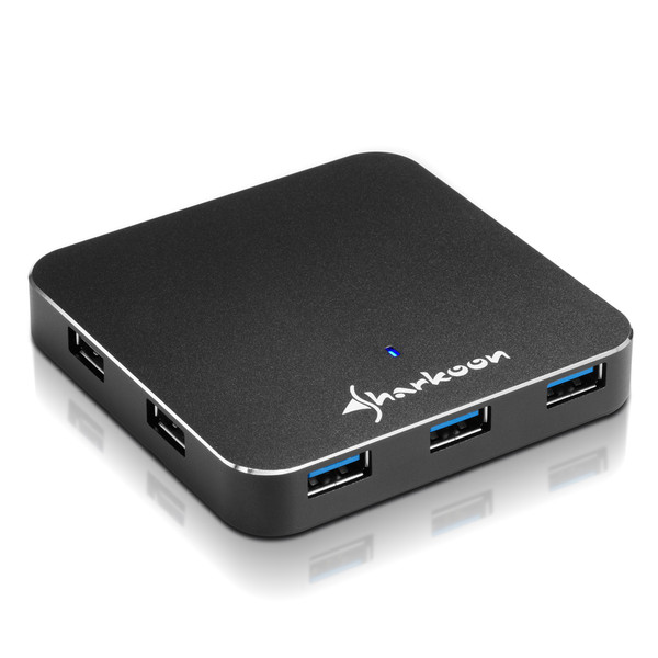 Sharkoon 7-Port USB 3.0 Aluminium Slim Hub