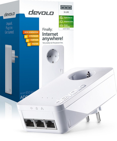 Devolo D-9237 Network repeater Белый