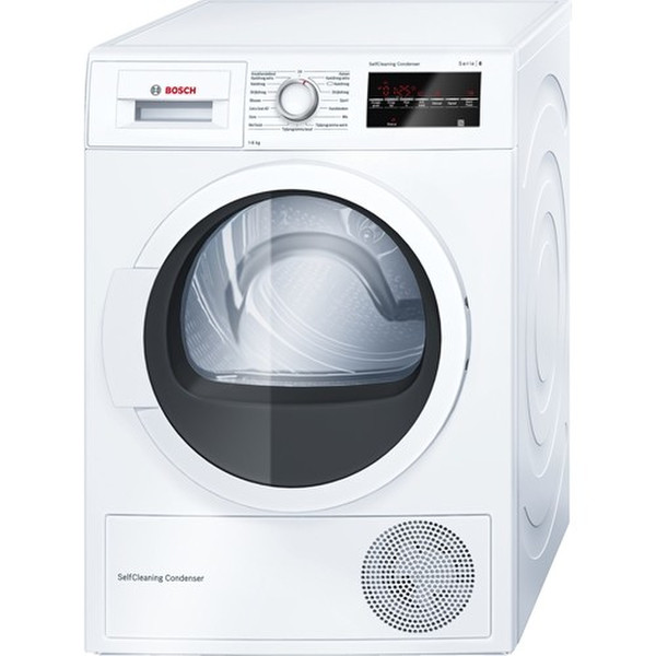 Bosch WTW85460NL freestanding Front-load 8kg A++ White tumble dryer