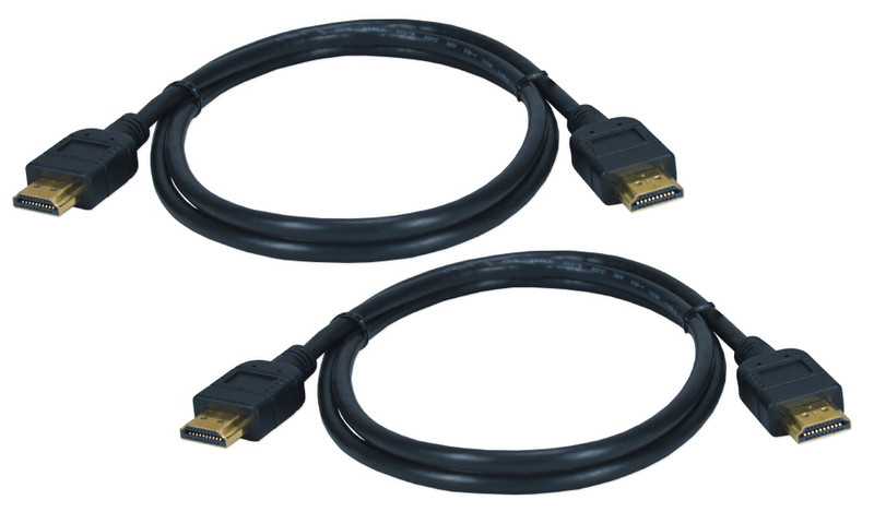 QVS HDG-K1 2m HDMI HDMI Schwarz HDMI-Kabel