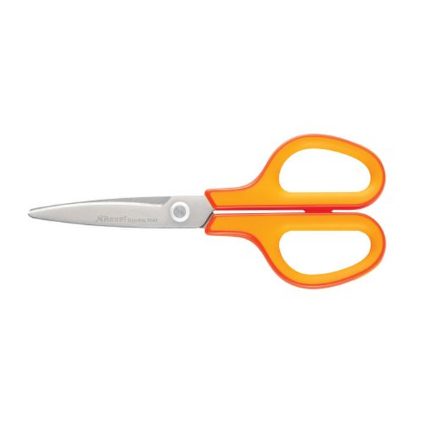 Rexel X3 Stainless Steel Scissors Orange