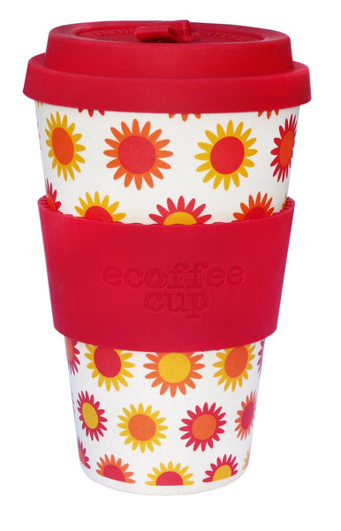 Ecoffee Cup Happy Rot, Weiß 1Stück(e) Tasse & Becher