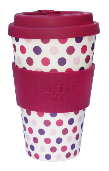 Ecoffee Cup Pink Polka Розовый, Пурпурный, Белый 1шт чашка/кружка