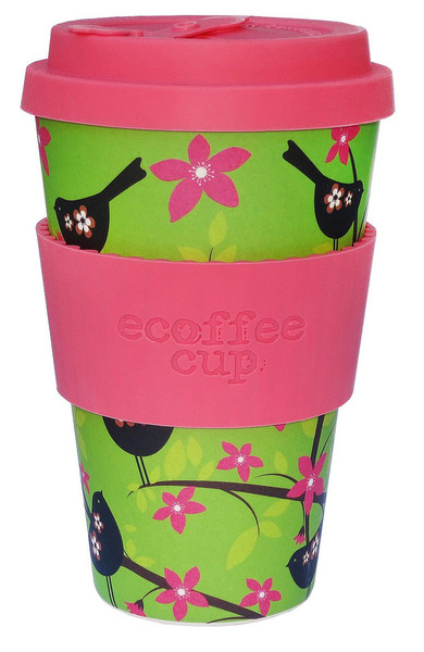 Ecoffee Cup Widdlebirdy Зеленый, Розовый 1шт чашка/кружка