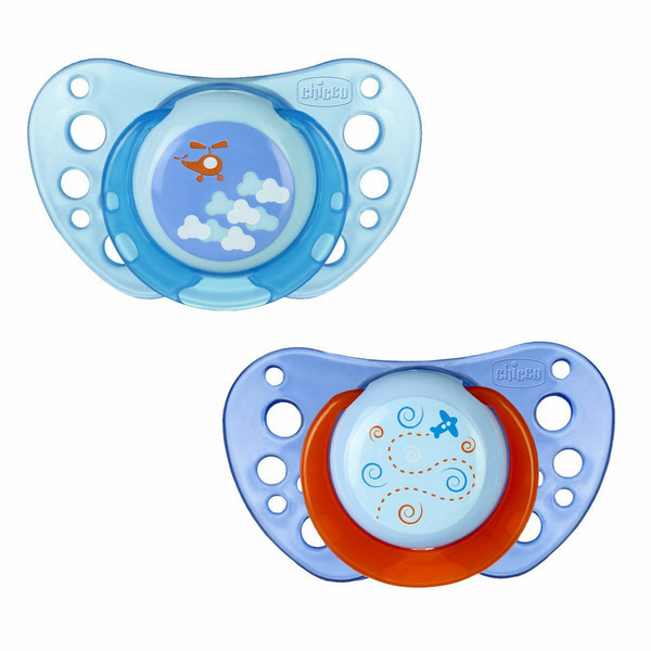 Chicco Physio Air Classic baby pacifier Silicone Multicolour