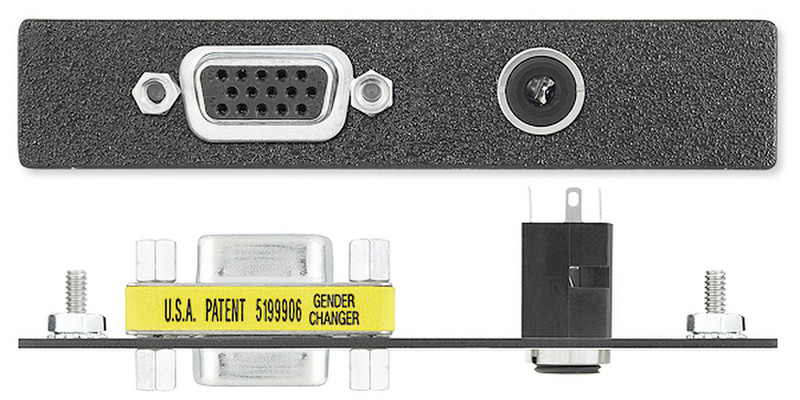 Extron 70-101-13 VGA + 3.5 mm Черный розетка